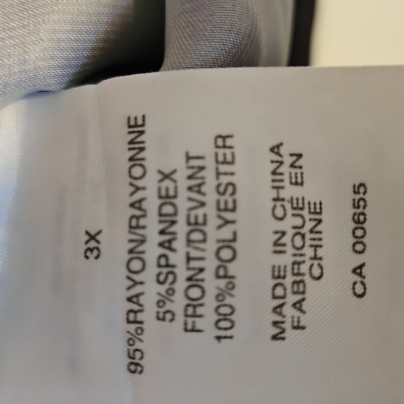 Reitmans floral satin feel short sleeve shirt oversized womens 3X - Picture 4 of 6